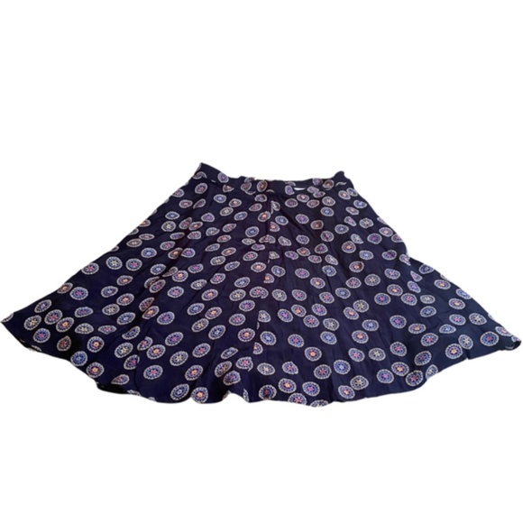 Vintage Y2K A Line Button Closure Geometric Banana Republic Skirt Size 4 Multi - Picture 1 of 5